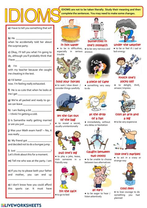 idioms quiz for kids